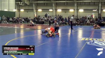 165 lbs Cons. Round 2 - Steven Rochard, U.S. Coast Guard Academy vs Sean Monteiro, Western New England University