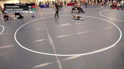 8U - J 3rd Place Match - Kyle Coudron, Monticello Wrestling Club vs Dominic Studanski, LeVici Prep