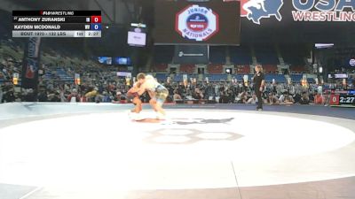 132 lbs Cons. Sub-rd Of 16 - Anthony Zuranski, Indiana vs Kayden McDonald, West Virginia