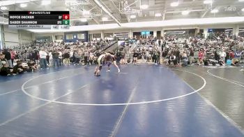 144 lbs Champ. Round 2 - Royce Decker, Desert Peaks vs Saber Shannon, Spring Creek