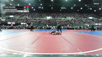 116 lbs Champ. Round 3 - Kaden Williams, North Montana Wrestling Club vs Andrew Ruckman, Fergus Wrestling Club