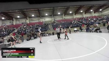 92 lbs Champ Round 1 (16 Team) - Gunner Knudsen, Utah Gold vs Logan Carter, Team Montana