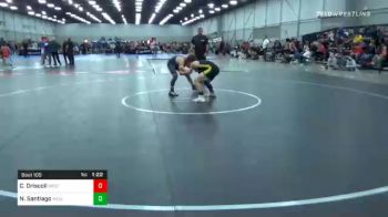 130 lbs 3rd Place - Cooper Driscoll, Westshore Wrestling Club vs Noah Santiago, Wesley Club Wrestling