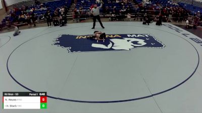 8U Boys - 53 lbs Cons. Semis - Noah Reyes, Beat The Streets Chicago-Avondale vs Hunter Stark, Yorktown Wrestling Club