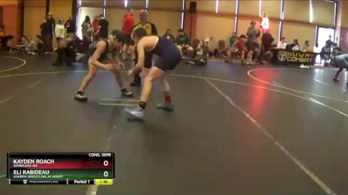 140 lbs Cons. Semi - Kayden Roach, Brawlers WC vs Eli Rabideau, Askren ...