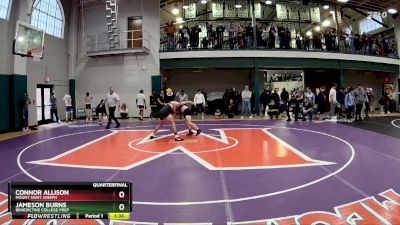 138 lbs Quarterfinal - Jameson Burns, Benedictine College Prep vs Connor Allison, Mount Saint Joseph