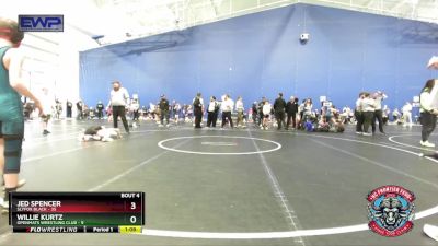 84 lbs Placement (4 Team) - Jed Spencer, Slyfox Black vs Willie Kurtz, OpenMats Wrestling Club