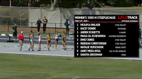 Women's 3k Steeplechase, Heat 1