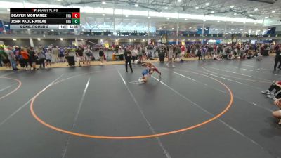 132 lbs Cons. Round 2 - Deaven Montanez, Unattached vs John Paul Hatgas, Unattached