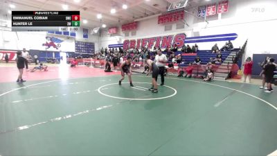 132 lbs Round 1 - Emmanuel Cobian, Silverback Wrestling Club vs Hunter Le, Silverback WC