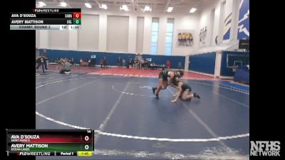 120 lbs Champ. Round 2 - Ava D`Souza, Saint Mark`s vs Avery Mattison, Ocean Lakes