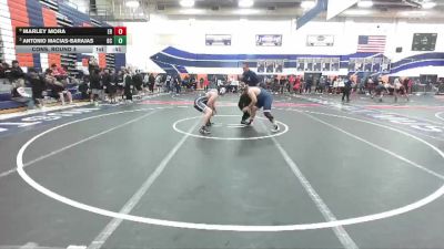 215 lbs Cons. Round 4 - Marley Mora, Eleanor Roosevelt vs Antonio Macias-Barajas, Birmingham Charter