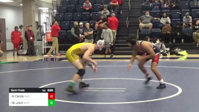 141 lbs Semifinal - Abraham Cerda, Fresno City vs Wayne Joint, West Hills