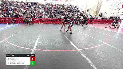 185 lbs Semifinal - Essence Tucker, Quincy Upper vs Hillary MacDonald, Lawrence