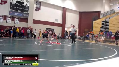 90-97 lbs Round 4 - Tialahna Stafford, Western WC vs Bryant Robertson, Franklin WC