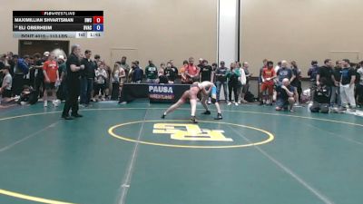 113 lbs Champ. Rd Of 64 - Maximillian Shvartsman, Doughboy Wrestling Club vs Eli Oberheim, Buffalo Valley Athletic Club
