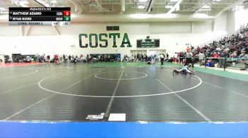 113 lbs Cons. Round 2 - Ryan Nord, Santa Rosa Academy vs Matthew Adamo, Camarillo