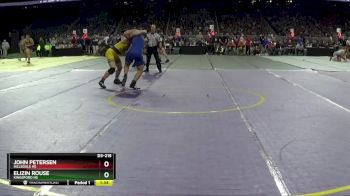 D3-215 lbs Quarterfinal - Elizin Rouse, Kingsford HS vs John Petersen, Hillsdale HS