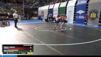 106 lbs Quarterfinal - Brayden Belding, Windsor (Imperial) vs Reign Creech, Hannibal