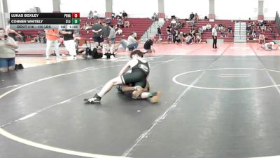 130 lbs Consi Of 4 - Lukas Boxley, Ponaganset vs Conner Whitely, St.edwards