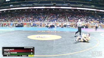 D3-113 lbs Quarterfinal - Haydn Nutt, Dundee HS vs Malaki Mosher, Madison HS