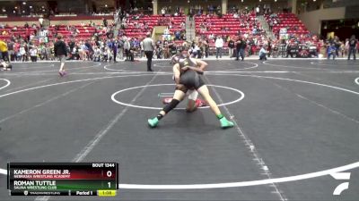 120 lbs Semifinal - Roman Tuttle, Salina Wrestling Club vs Kameron Green Jr., Nebraska Wrestling Academy