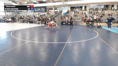 215 lbs Cons. Sub-semis - Noah Ingle, Cowboy Kids Wrestling Club vs Ryder Siegfried, Legends Of Gold