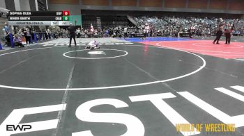 82 lbs Quarterfinal - Sophia Olea, Deep Water vs River Smith, Champions Wrestling Club