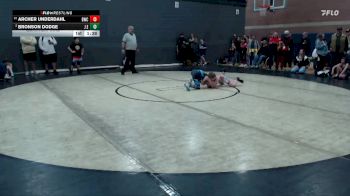 93 lbs Quarterfinal - Archer Underdahl, Buzzsaw Wrestling Club vs Bronson Dodge, J.E.T.