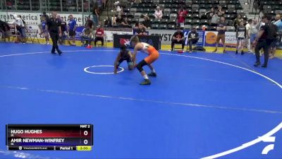 87 lbs Cons. Round 3 - Hugo Hughes, IA vs Amir Newman-Winfrey, IA