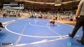 58 lbs Consolation - Carsyn Martinez-Aguilar, Terminator Wrestling Academy vs Caid Wright, Caney Valley Wrestling