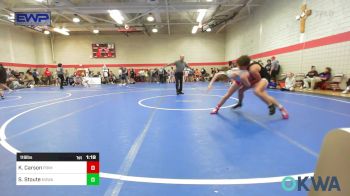 119 lbs Semifinal - Keggun Carson, PrimeTime Youth Wrestling vs Sage Stoute, NORTH DESOTO WRESTLING ACADEMY