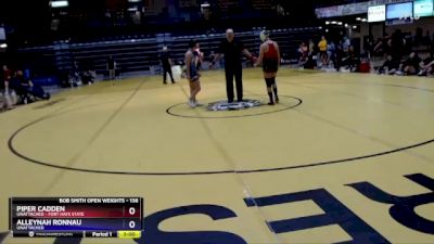 136 lbs Quarterfinal - Piper Cadden, Unattached - Fort Hays State vs Alleynah Ronnau, Unattached