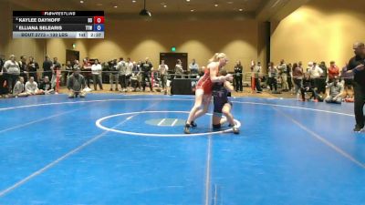 130 lbs Cons. Quarters - Kaylee Dayhoff, D3 vs Elliana Selearis, Team Tugman Wrestling