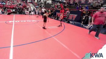 61 lbs Semifinal - Jett Manning, Barnsdall Youth Wrestling vs Charles Mehojah, Ponca City Wildcat Wrestling