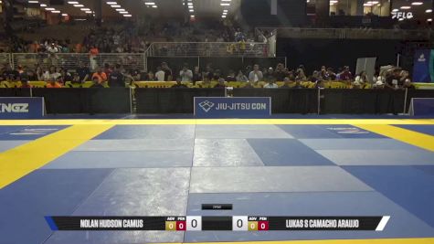 Lukas S Camacho Araujo vs Nolan Hudson Camus 2025 Pan Kids Jiu-Jitsu IBJJF Championship