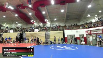 130-140 lbs Round 4 - John Vaughn, Warren WC vs Caitlyn Moore, Perry Meridian WC