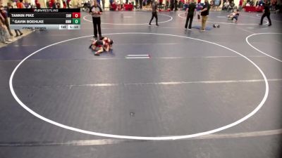 12U - 63 lbs Cons. Semis - Gavin Boehlke, No Nonsense Wrestling vs Tannin Pike, Stillwater Area Wrestling