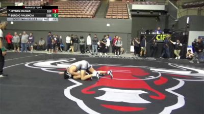 122 lbs Consi Of 4 - Jayden Olivas, Clovis East vs Sergio Valencia, Farmersville