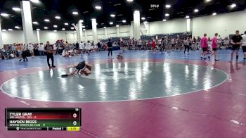 132 lbs Round 1 (16 Team) - Tyler Gray, Wellington - DEV vs Hayden Biggs, Intense Wrestling Club