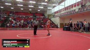 132 lbs Round 1 - Brennan Warwick, Perry (Massillon) vs Jeramiah Shaffer, Parkersburg HS