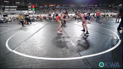 110 lbs Round Of 32 - Eden Sanders, Pawnee Wrestling Club vs Zoey Vaughn, Sperry Wrestling Club