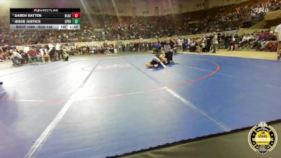 B3A-138 lbs Semifinal - Jesse Justice, Sperry vs Saben Batten, Blackwell