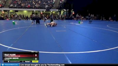 120 lbs Cons. Round 1 - Cooper Brems, DC Elite vs Riley Klebe, Hastings Wrestling Club