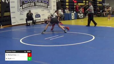 105 lbs Quarterfinal - Shane McCartney, Kiski Area vs Nikolas Kutt, Great Neck WC