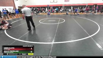 120 lbs Champ. Round 2 - Aiden Slama, MILTON (WI) vs Rocco Macellaio, Wheaton (NORTH)