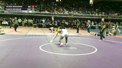 5A 135 lbs 3rd Place Match - Alyssa Indalsingh, Burleson vs Kaelyn Reynolds, Killeen Chaparral
