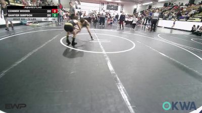 70 lbs Consi Of 4 - Conner Woods, Salina Wrestling Club vs Sawyer Simpson, Salina Wrestling Club
