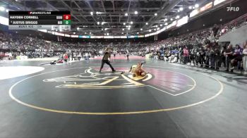 126 lbs Champ. Round 2 - Justus Briggs, Meridian vs Hayden Cornell, Burns