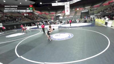106 lbs Champ. Rd Of 32 - Masao Parsons vs Jesiah Castillo, Legacy Wrestling Center